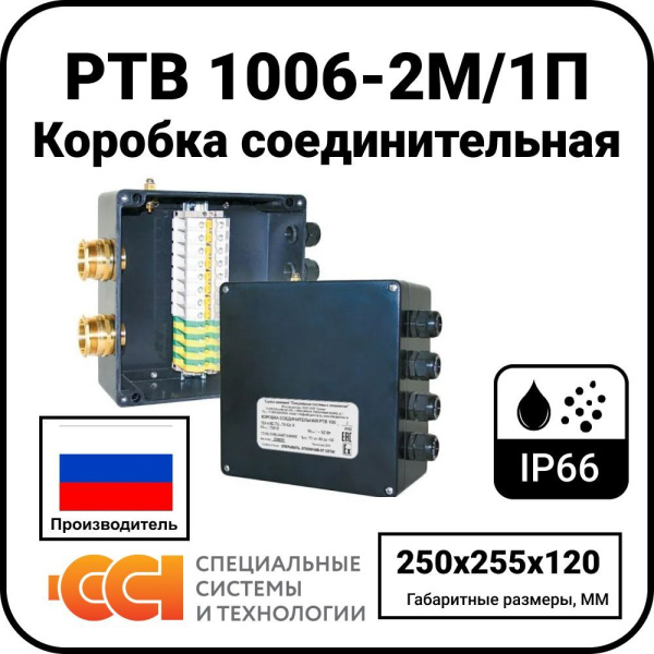 Коробка соединительная РТВ 1006-2М/1П